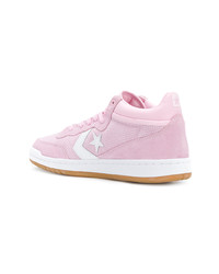 Baskets basses en daim roses Converse