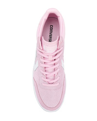 Baskets basses en daim roses Converse