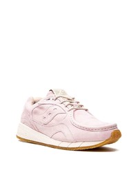 Baskets basses en daim roses Saucony