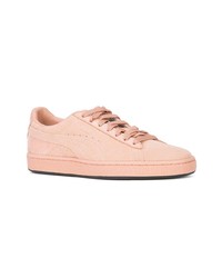 Baskets basses en daim roses Puma