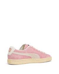 Baskets basses en daim roses Puma