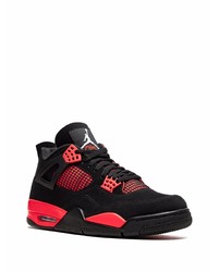 Baskets basses en daim rouge et noir Jordan