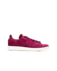 Baskets basses en daim rouges adidas