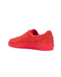 Baskets basses en daim rouges Puma