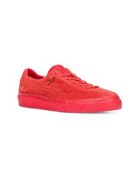 Baskets basses en daim rouges Puma