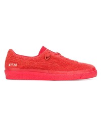 Baskets basses en daim rouges Puma