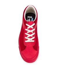 Baskets basses en daim rouges Vans