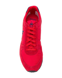 Baskets basses en daim rouges Le Coq Sportif