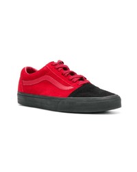 Baskets basses en daim rouges Vans