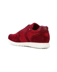 Baskets basses en daim rouges Valentino