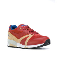 Baskets basses en daim rouges Diadora