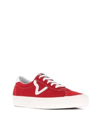 Baskets basses en daim rouges Vans