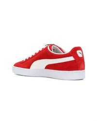 Baskets basses en daim rouges Puma