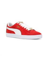 Baskets basses en daim rouges Puma