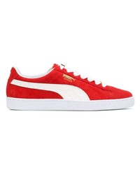 Baskets basses en daim rouges Puma