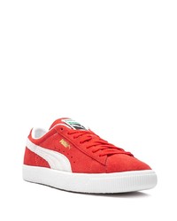 Baskets basses en daim rouges Puma