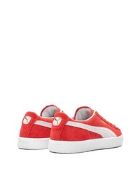 Baskets basses en daim rouges Puma