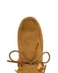 Baskets basses en daim tabac VISVIM