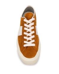 Baskets basses en daim tabac Tom Ford