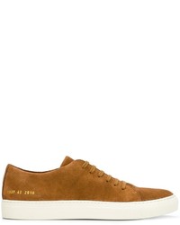 Baskets basses en daim tabac Common Projects