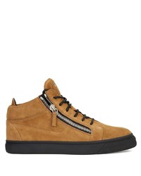 Baskets basses en daim tabac Giuseppe Zanotti