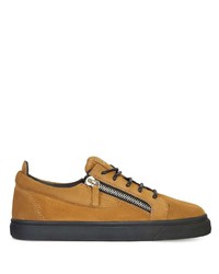 Baskets basses en daim tabac Giuseppe Zanotti