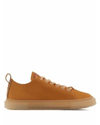 Baskets basses en daim tabac Giuseppe Zanotti