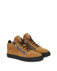 Baskets basses en daim tabac Giuseppe Zanotti