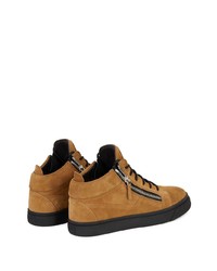 Baskets basses en daim tabac Giuseppe Zanotti