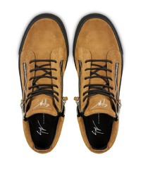 Baskets basses en daim tabac Giuseppe Zanotti