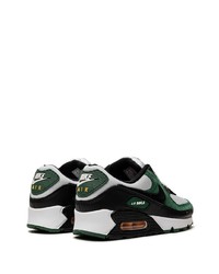 Baskets basses en daim vert foncé Nike