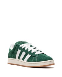 Baskets basses en daim vert foncé adidas