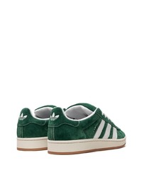 Baskets basses en daim vert foncé adidas