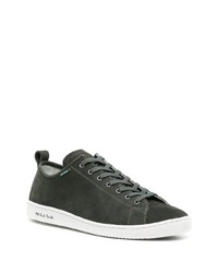 Baskets basses en daim vert foncé PS Paul Smith