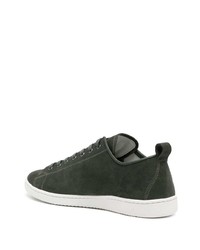 Baskets basses en daim vert foncé PS Paul Smith