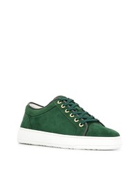 Baskets basses en daim vert foncé Etq.