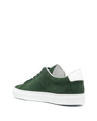 Baskets basses en daim vert foncé Common Projects