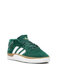 Baskets basses en daim vert foncé adidas