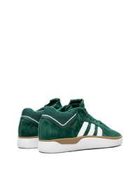 Baskets basses en daim vert foncé adidas