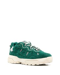 Baskets basses en daim vert foncé Converse