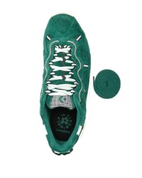 Baskets basses en daim vert foncé Converse