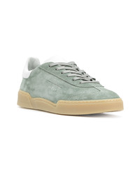 Baskets basses en daim vert menthe Ghoud