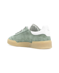 Baskets basses en daim vert menthe Ghoud