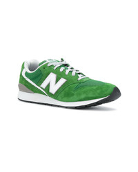 Baskets basses en daim vertes New Balance