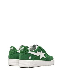 Baskets basses en daim vertes A Bathing Ape