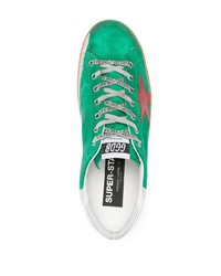 Baskets basses en daim vertes Golden Goose