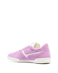 Baskets basses en daim violet clair Tom Ford