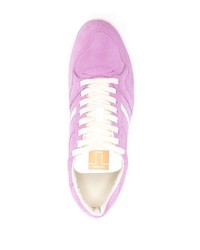 Baskets basses en daim violet clair Tom Ford