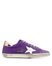 Baskets basses en daim violettes Golden Goose