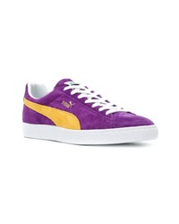 Baskets basses en daim violettes Puma